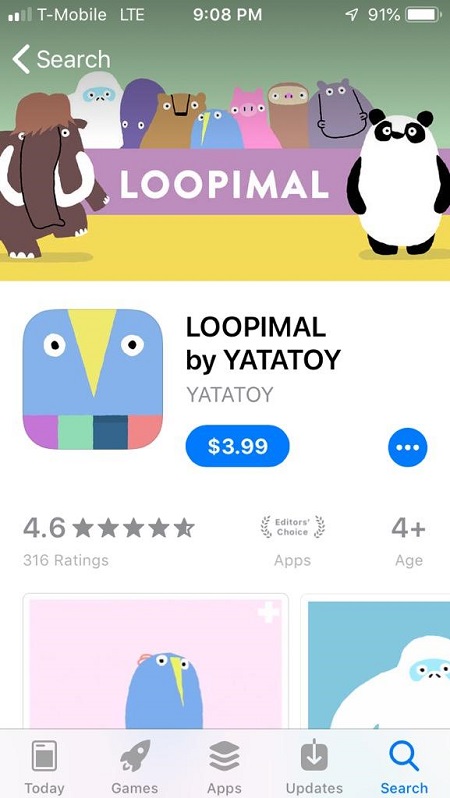 LOOPIMAL iPhone app