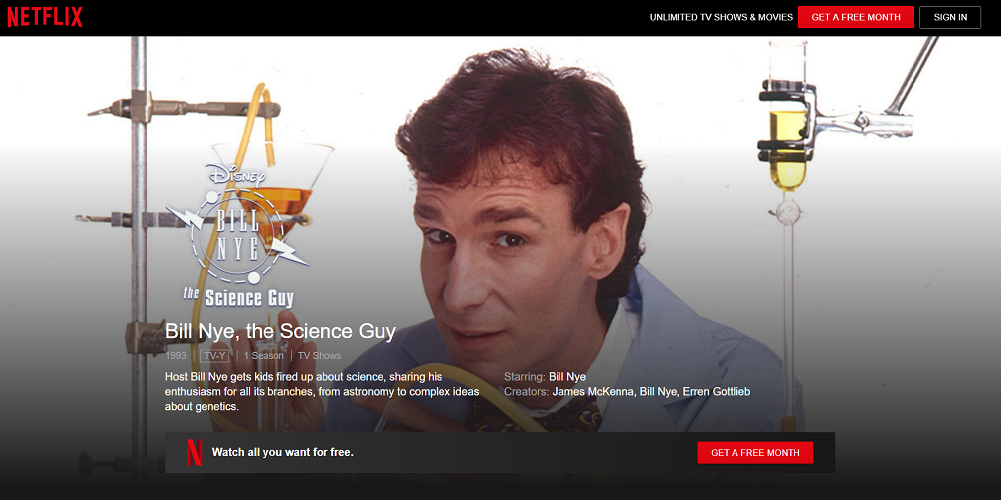 Netflix - Bill Nye, the Science Guy