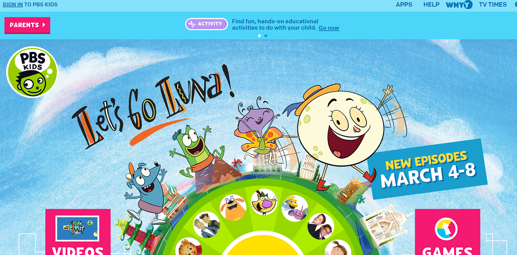 Online Learning Tool PBS Kids