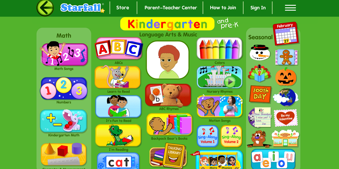 Online Learning Tool Starfall