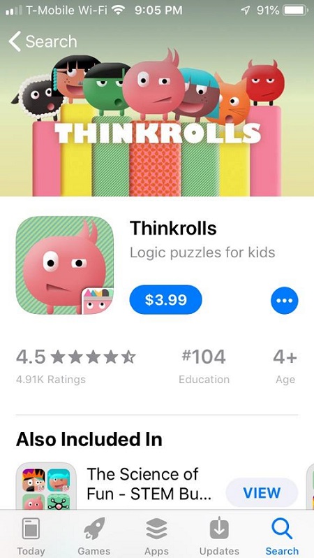 Thinkrolls iPhone app