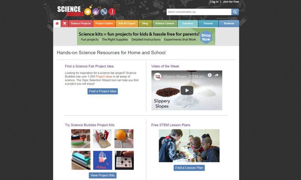 STEM Websites Science Buddies 