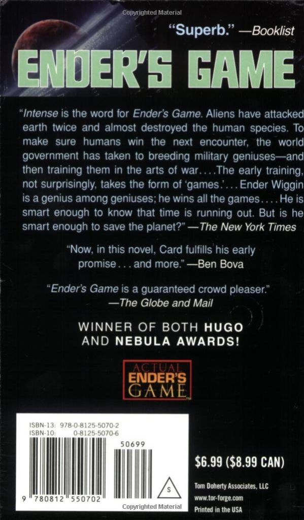 Grade School Books Ender's Game