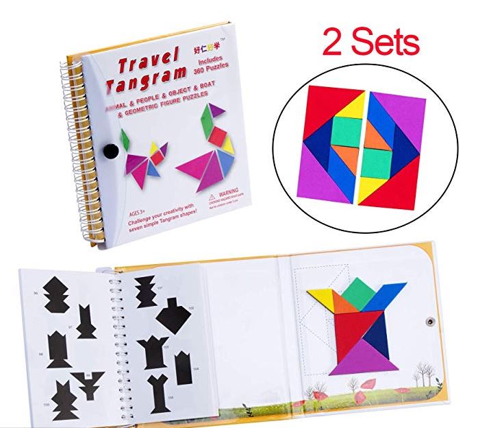 Travel Tangram magnetic travel games for kids