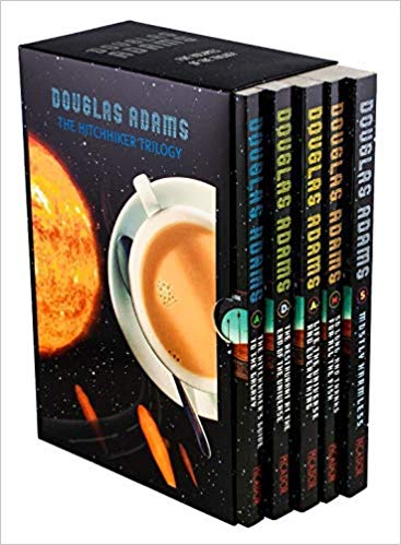 High School Books Hitchhiker’s Guide to the Galaxy 5 Books Set