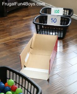 Laundry Basket Skee Ball Pin