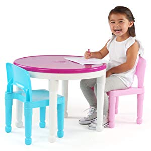 Tot Tutors Building Blocks-Compatible Table & Chairs Set