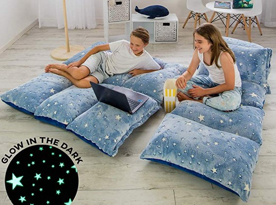 13 year old girls gifts COLUX 3 IN 1 Glow in The Dark Floor Pillow COVER