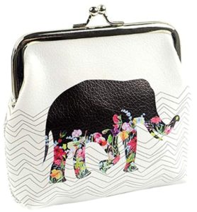 15 year old girls gifts Elephant Print Buckle Pouch