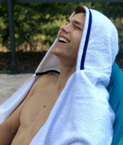 Teen Boy's Hooded Towel