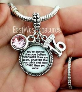 16 year old girls gifts Personalized Sweet 16 Girl Charms