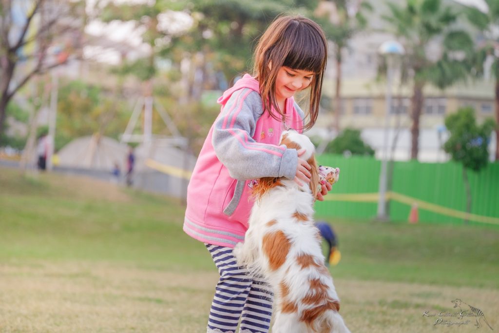 portrait of a smiling young woman with dog 332974