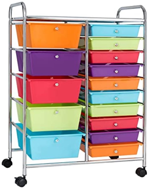 homeschool organizer cart