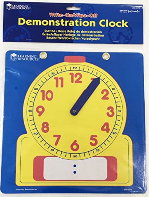 homeschool write wipe clock