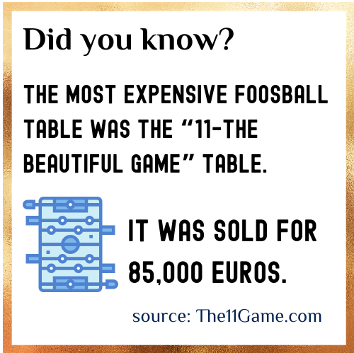 Foosball fact