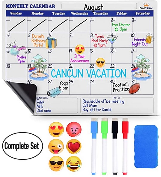 Back to School Deal Dry Erase Calendar 