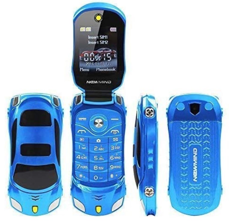 Cellphone Kids Sports Car Model F15 Mini Flip Phone 