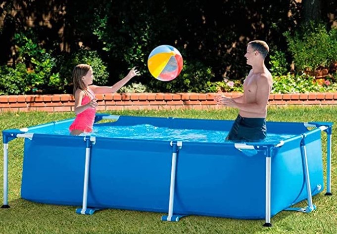 Daryi Rectangular Frame Above Ground Backyard Swimming Pool