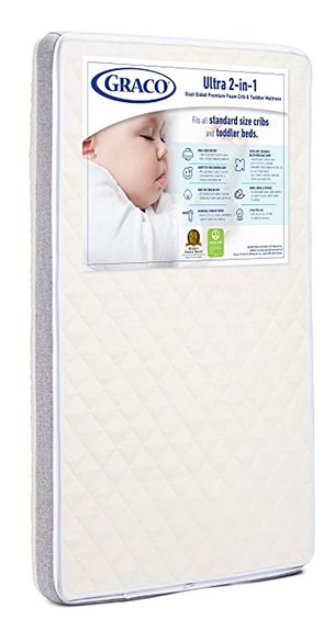 Baby Toddler Graco Ultra Dual-Sided Premium Crib and Toddler Mattress