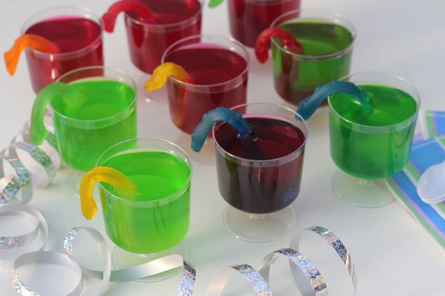 snake jello cups