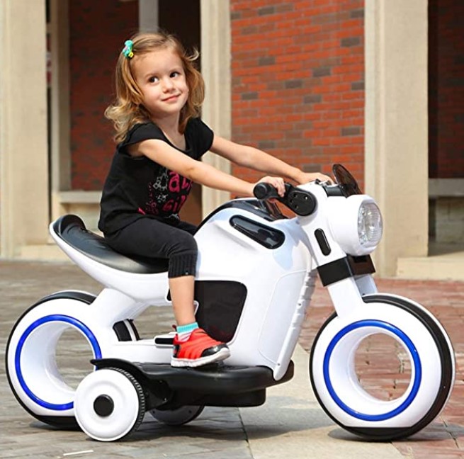 Lotee Children's Electric Car Kids 3 Wheels Electric Tricycle Ride-On