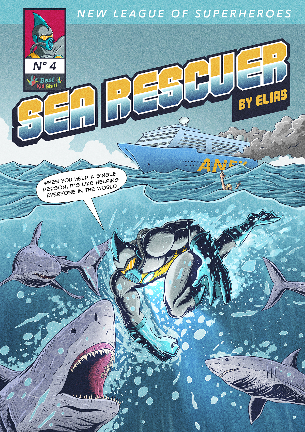 04 New League of Superheroes Sea Rescuer