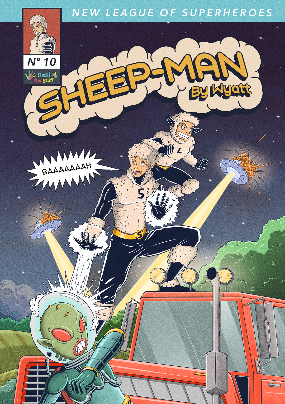 10 New League of Superheroes Sheep Man