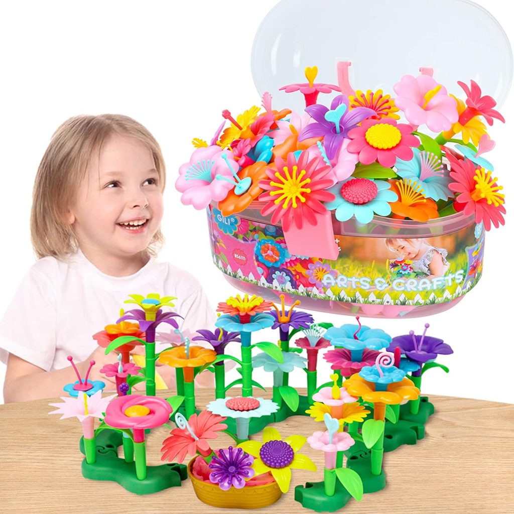 flower garden building toys