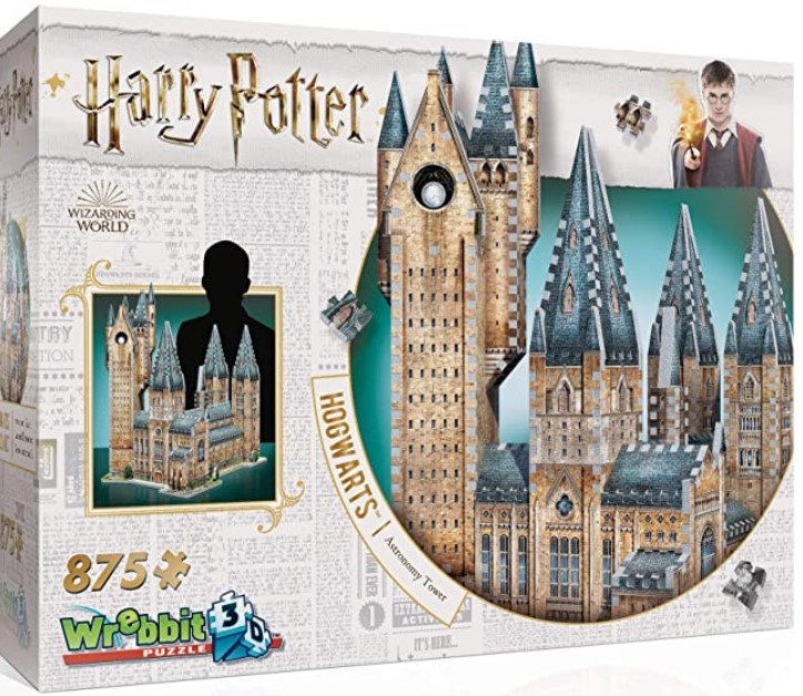 Wrebbit 3D Puzzle Harry Potter Hogwarts Astronomy Tower Puzzle