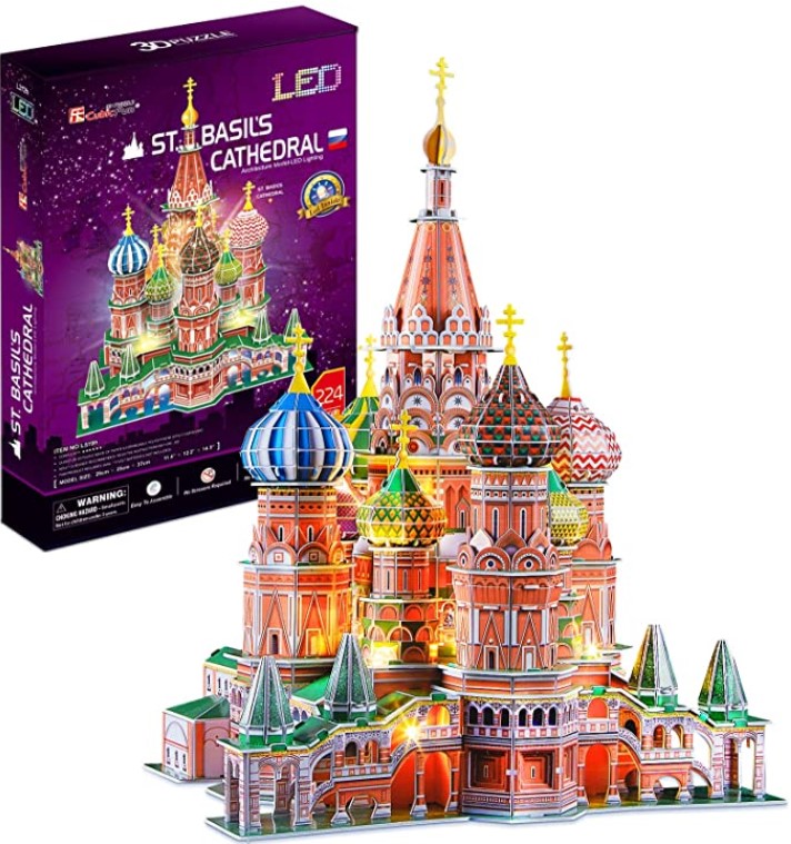 CubicFun LED Russia Cathedral 3D Puzzles