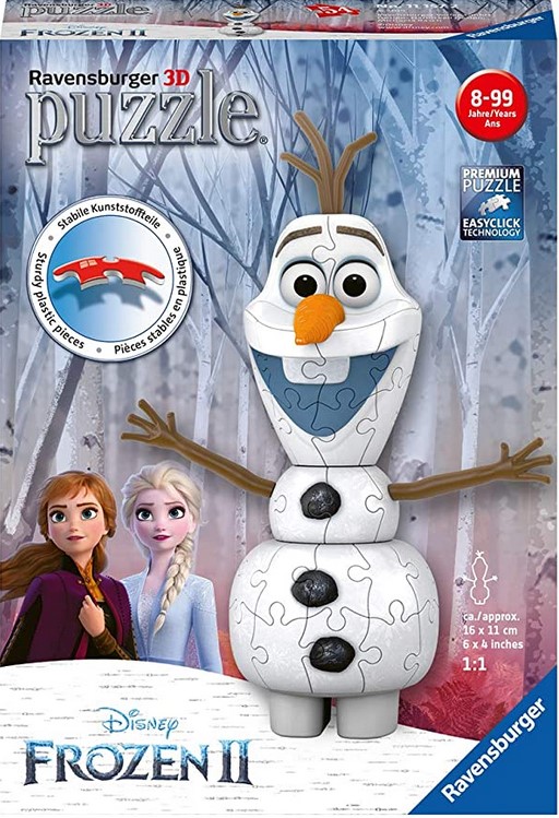 Ravensburger 11157 Disney Frozen 2 Olaf - 54 Piece 3D Jigsaw Puzzle