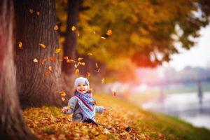 fall with kids