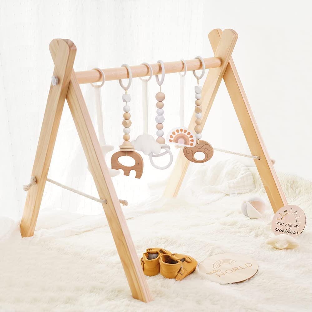 Little Dove Wooden Baby Play Gym